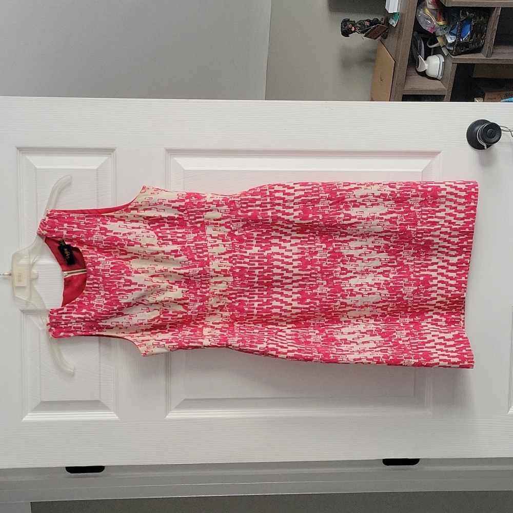 Just Taylor Pink/white Dress